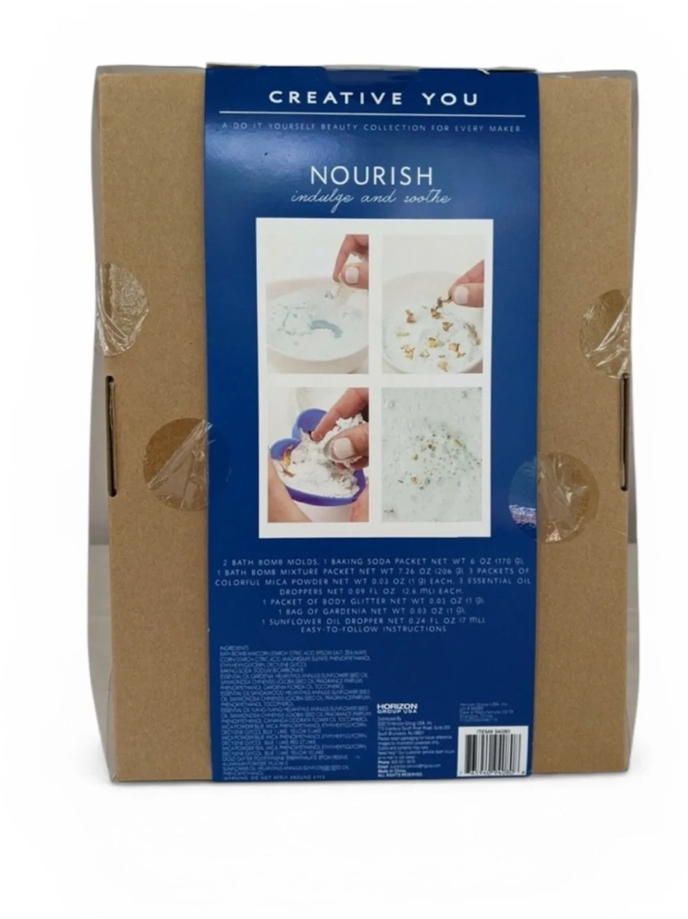 Horizon DIY Bath Bombs Kit Craft Gardenia Splash - Nourish - Home Art